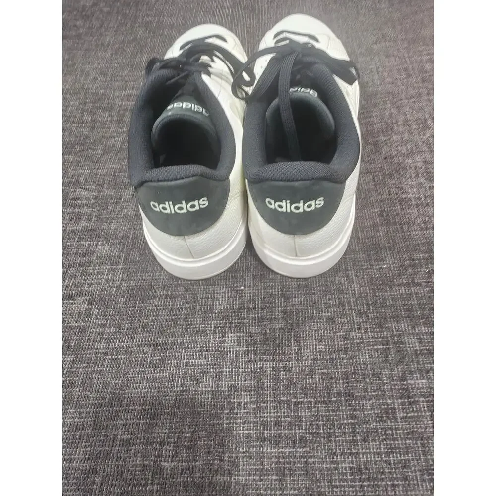 adidas Advantage 2.0 Men Size 12.5 Off White Black Sneakers IG9171 Low Top Court